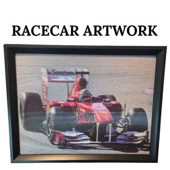 RACECAR ARTWORK HANGING WALL DECOR - Picture 1 of 2